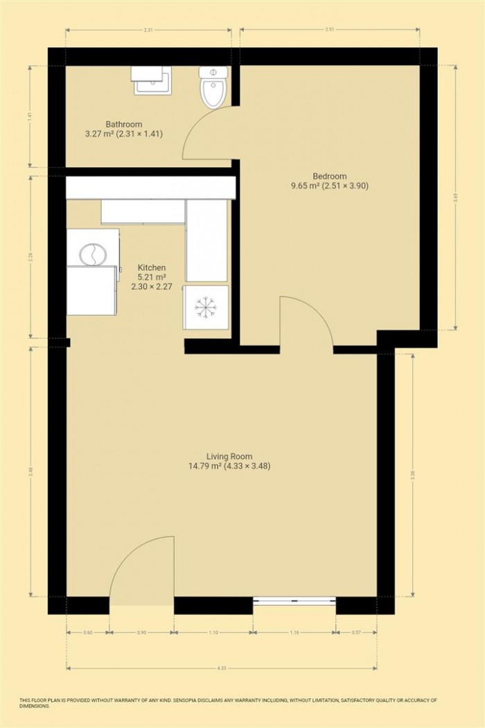 Floorplan for Holyrood Street, Chard