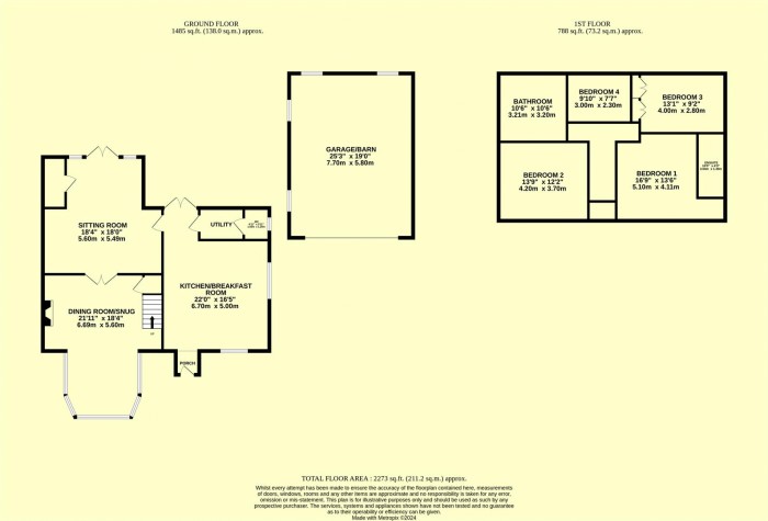 Floorplan for Waggs Plot, Colston, Axminster