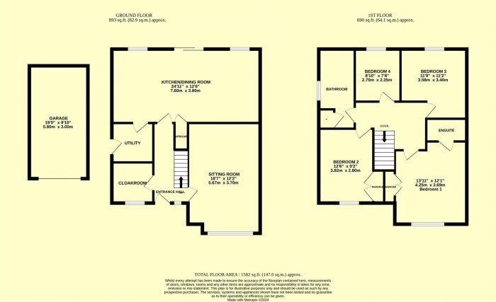 Floorplan for Toll House Way, Chard