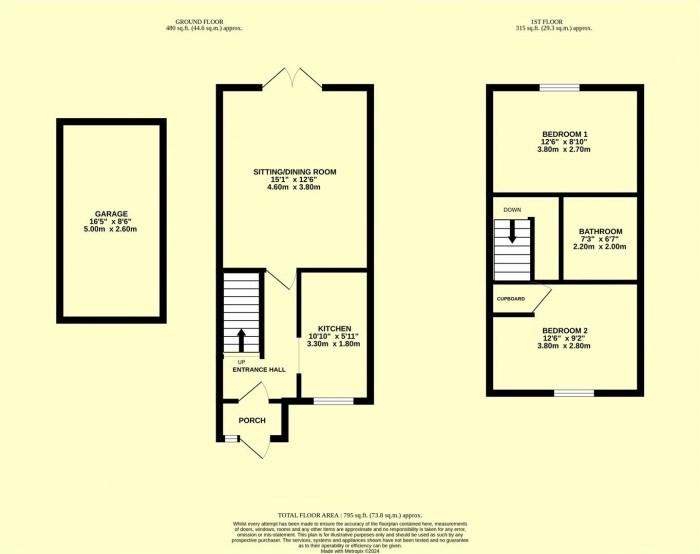 Floorplan for Carpenters Terrace, Martock