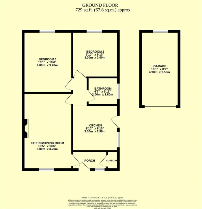 Floorplan for Castle Park, Hemyock, Cullompton