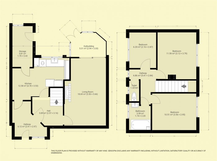 Floorplan for Copse Lane, Ilton, Ilminster